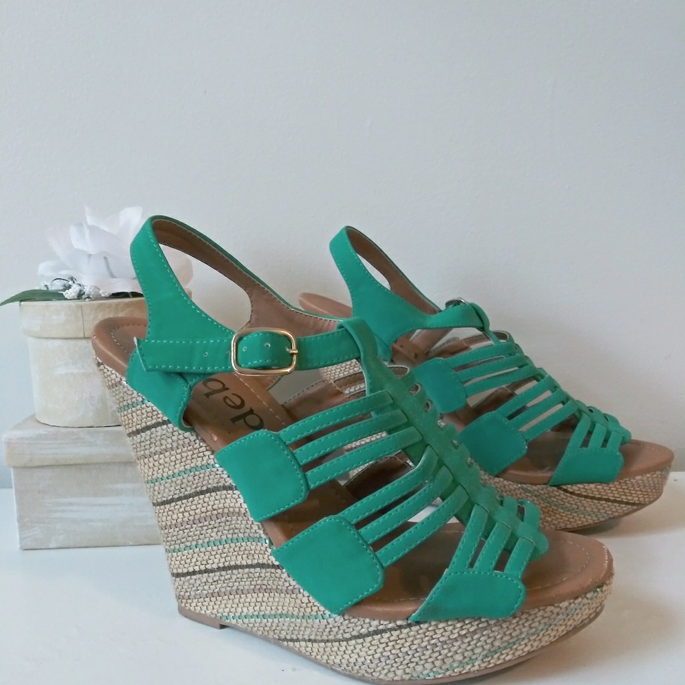 Deb turquoise 5.5in wedge